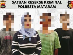 4 Terduga Pencuri dan Penadah R3 Diamankan Tim URC Sat Reskrim Polresta Mataram