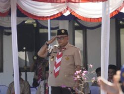 Pimpin Upacara Hari Pramuka ke-65, Wabup Kus Ajak Bekali Diri Menuju Indonesia Emas 2045.