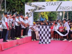 Ribuan Runners Padati Lapangan Sangkareang, TNI Fun Run 5K Semarakkan HUT Ke-81 TNI di NTB