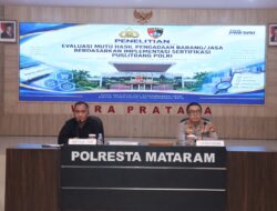Puslitbang Polri Evaluasi Mutu Pengadaan Barang dan Jasa di Polresta Mataram