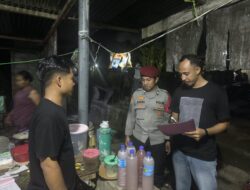 Gelar KRYD Imbangan Ops Mandalika Rinjani, Polsek Gunungsari Sisir Cafe Tuak