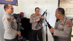 Pastikan Kesiapan Personel dan Senpi Dinas, Kasat Samapta Polresta Mataram Inspeksi Mapolsek Gunungsari